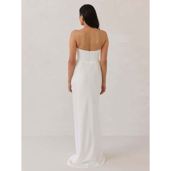 Park & Fifth Cardero Dress Size MM / Off White - Picture 5 of 5